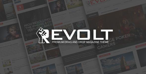 Revolt by Wpsmart is a news magazine WordPress theme which features support for RTL languages, fully responsive layouts, search engine optimization, Revolution Slider, WooCommerce integration, clean design, magazine style layouts and a grid layout.