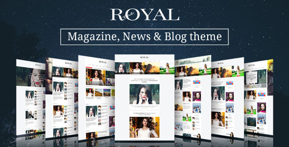 Royal by Wiloke is a news magazine WordPress theme which features Retina display support, support for RTL languages, Mega Menu, fully responsive layouts, search engine optimization, Google Fonts support, WooCommerce integration, clean design, Bootstrap framework utilization, magazine style layouts, is great for your personal site and a grid layout.
