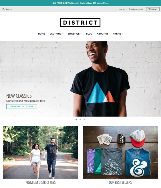 district apparel clothing shopify themes