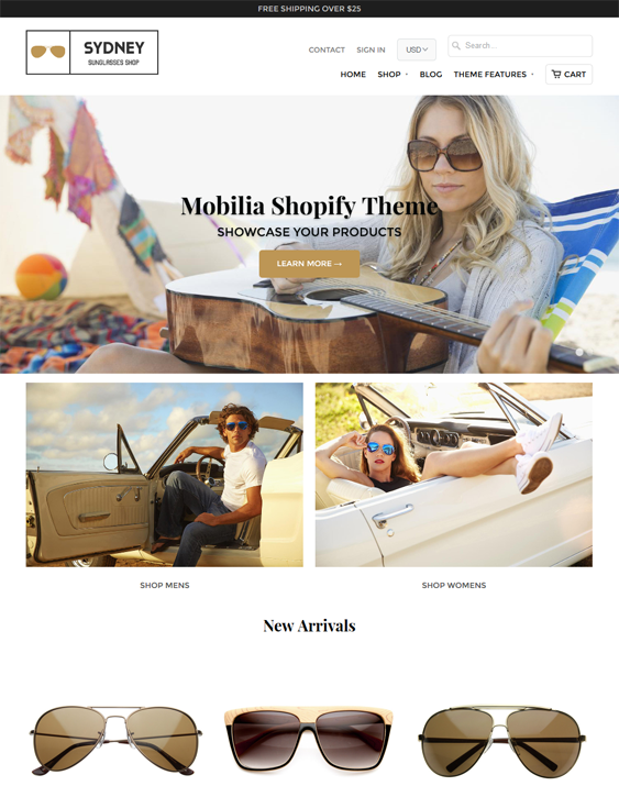 mobilia clean shopify themes