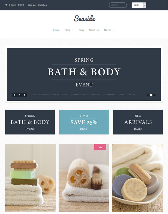 providence shopify themes health beauty products