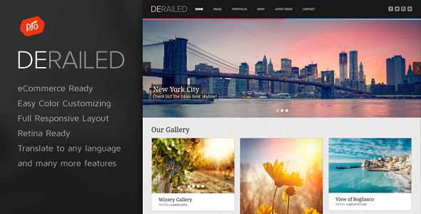 DeRailed by ProgressionStudios (WordPress theme)