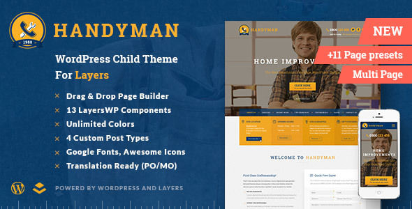 Handyman by ThemeLaboratory (WordPress theme)