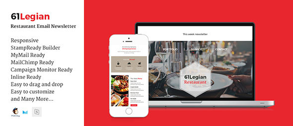 Legian Restaurant Email Template by Giantdesign (HTML Email Template)