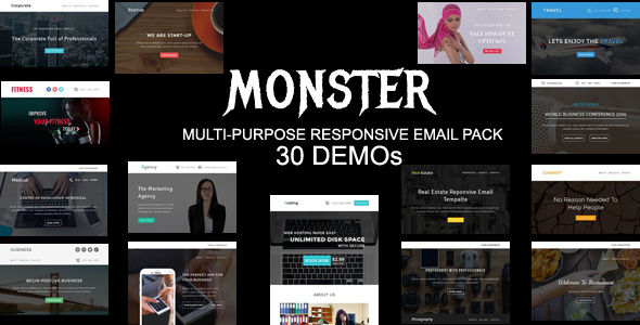 MONSTER by Pennyblack (HTML Email Template)