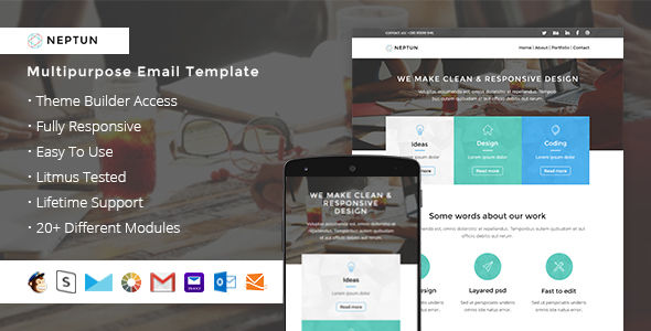 Neptun by ThemesCode (HTML Email Template)