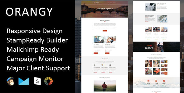 Orangy by Fourdinos (HTML Email Template)