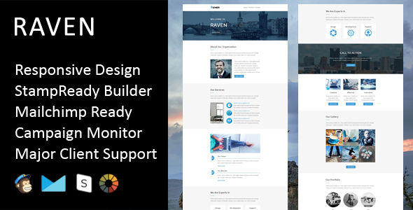 Raven by Fourdinos (HTML Email Template)