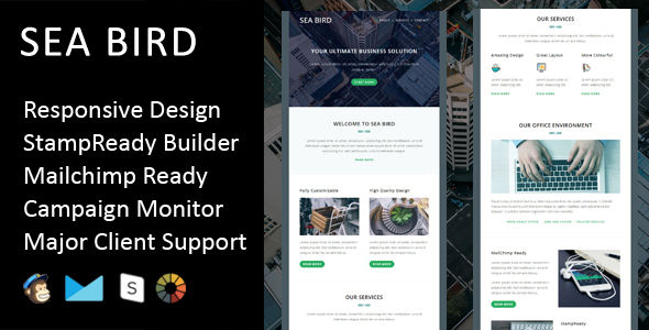 Sea Bird by Fourdinos (HTML Email Template)
