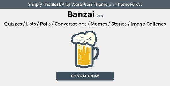 Banzai by JaskoKoyn (viral WordPress theme)
