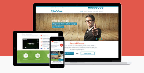 Brainbow by Pixelosaur (viral WordPress theme)