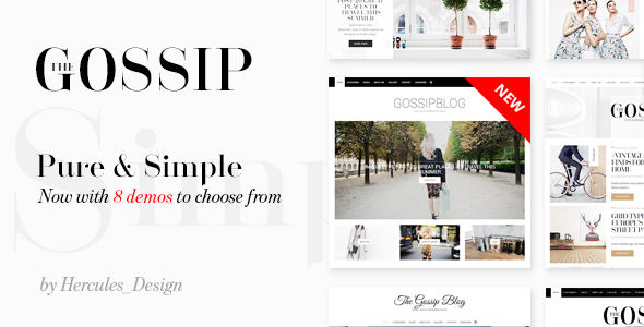 GossipBlog by Hercules_Design (video blog WordPress theme)