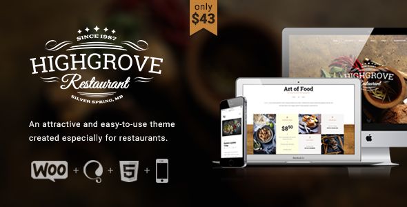 HG Restaurant by LivelyGreen (WordPress theme)