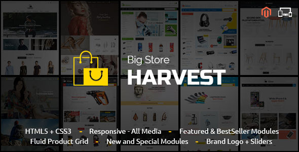 Harvest by TemplateMela (Magento theme)