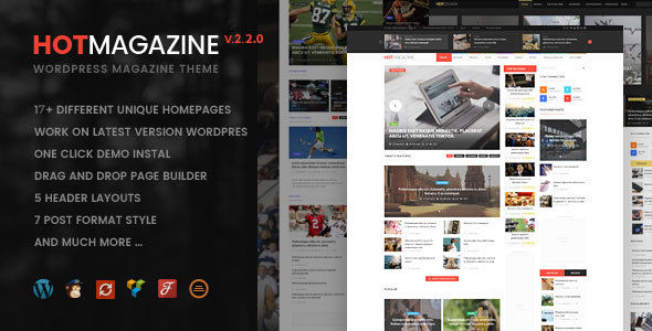 Hotmagazine by Nunforest (video blog WordPress theme)