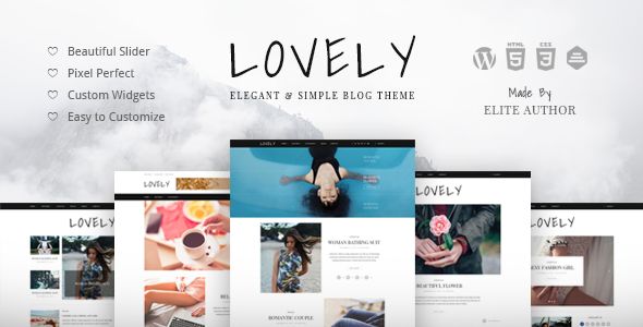 Lovely by Themewaves (video blog WordPress theme)