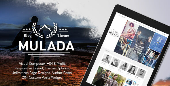 Mulada by GloriaTheme (video blog WordPress theme)