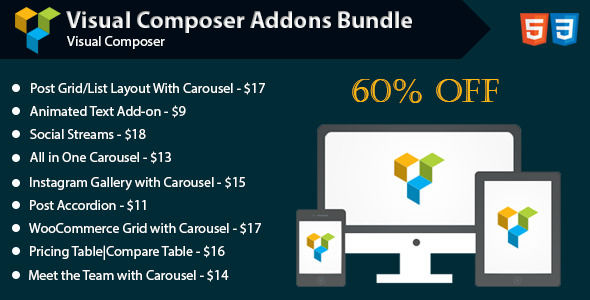 Visual Composer Addons Bundle by Saragna (pricing table plugin)