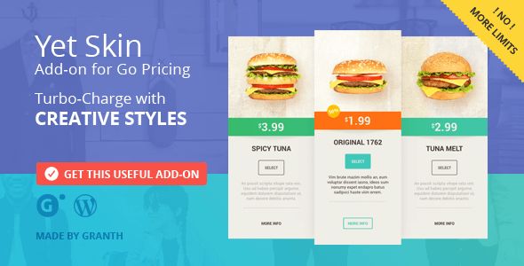 Yet Skin by Granth (pricing table plugin)
