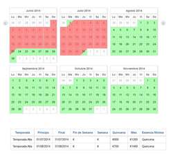 Availability Calendar and Pricing Table Plugin