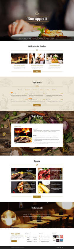 Bon Appetit - Restaurant WordPress Theme