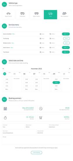 Car Wash Booking System For WordPress