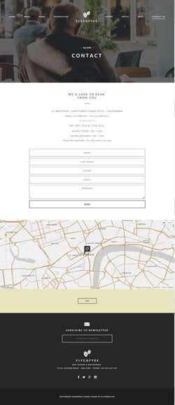 FlyCoffee - Bar and Restaurant WordPress Theme