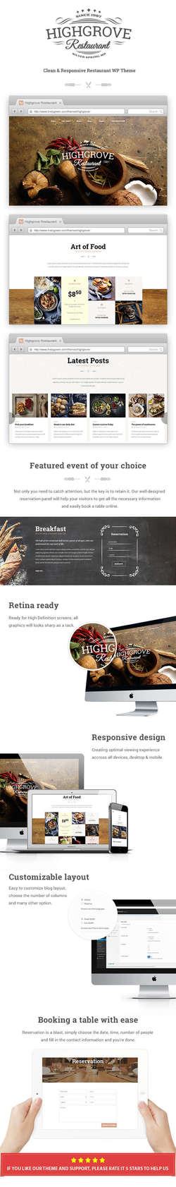HG Restaurant - Responsive WordPress Theme
