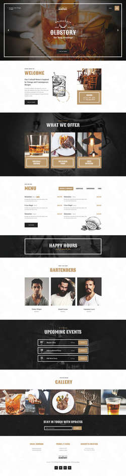 OldStory - Whisky Bar - Pub - Restaurant WP Theme