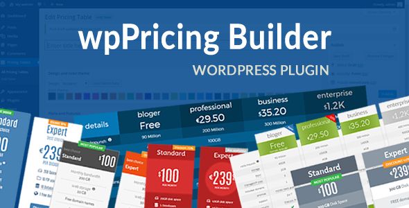 WpPricing Builder by Swebdeveloper (pricing table plugin)