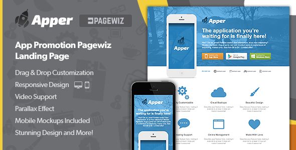 Apper by LanceMedia (landing page template for PageWiz)