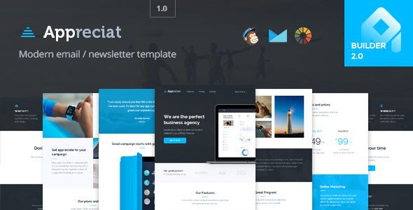 Appreciat by Promail (email templates for use with Mailchimp)