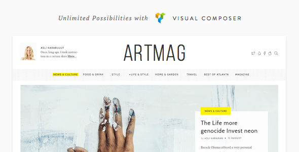 Artmag by 2035Themes (magazine WordPress theme)