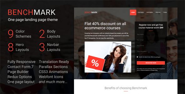 Benchmark by SaurabhSharma (multi-purpose WordPress theme)