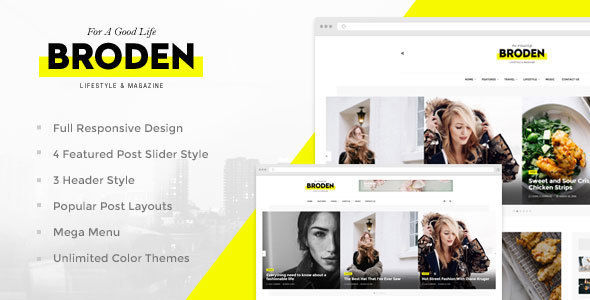 Broden by Evolle (magazine WordPress theme)