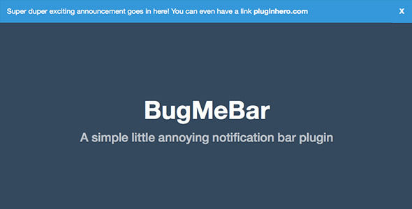 BugMeBar by PluginHero (WordPress advertising plugin)