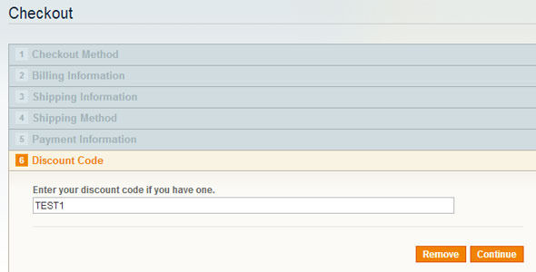Checkout Discount Code Magento Extension by Greenacorn (Magento extension)