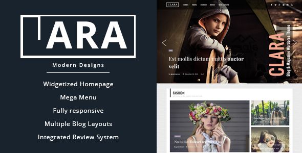 Clara by Gowordpress (magazine WordPress theme)