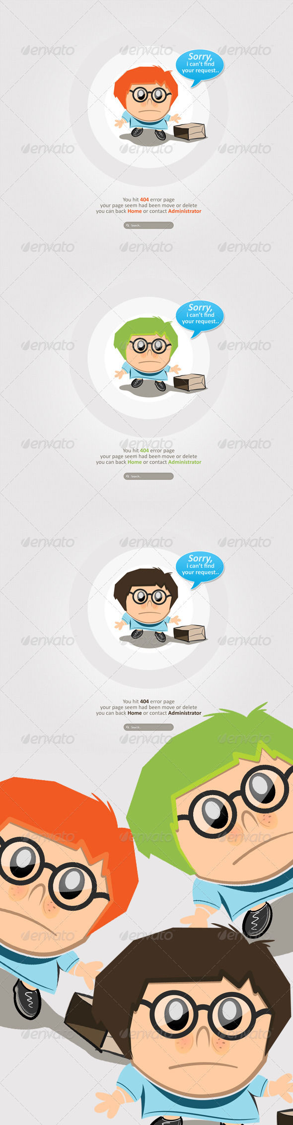 Clean And Simple Character Error by AddtoFavorites (layered 404 page template)