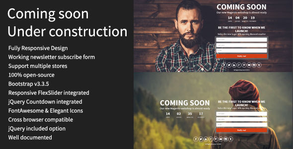 Coming Soon by Procoderdev (Magento extension)