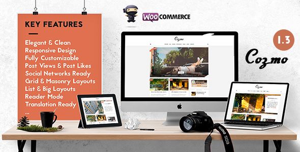 Cozmo by Wizio (magazine WordPress theme)
