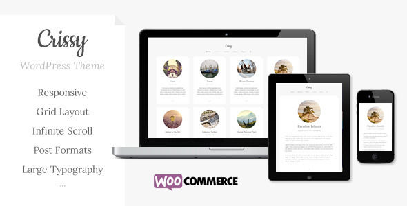 Crissy by Dabaman (WordPress theme with infinite scrolling)