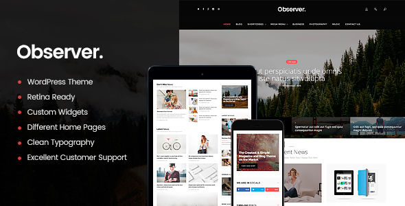Daily Observer by Axiomthemes (magazine WordPress theme)