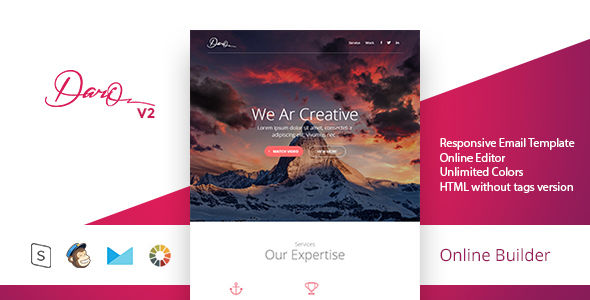 Dario by Masline (email templates for use with Mailchimp)
