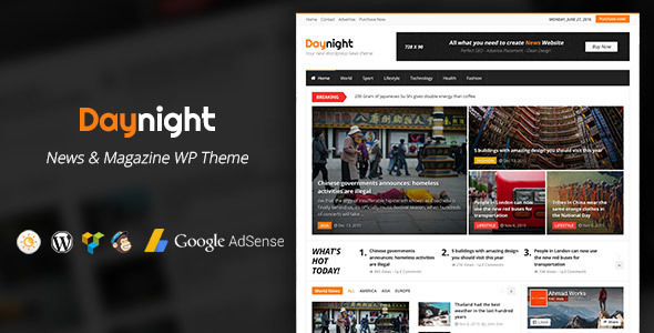 Daynight Magazine by A-Works (magazine WordPress theme)