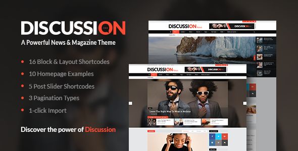 Discussion by Mikado-Themes (magazine WordPress theme)