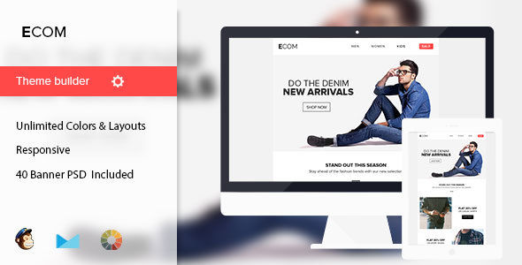 Ecom by Mail1395 (email templates for use with Mailchimp)