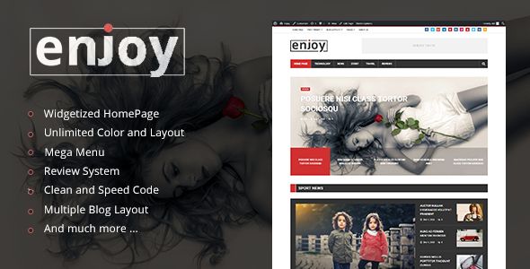 Enjoy by Kid-themes (magazine WordPress theme)