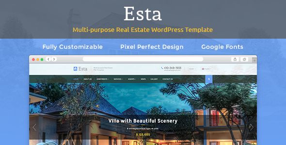 Esta by Torbara (real estate and realtor WordPress theme)