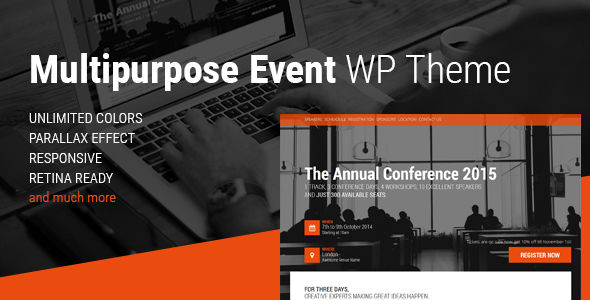 Event by Magethemes (event & conference WordPress theme)